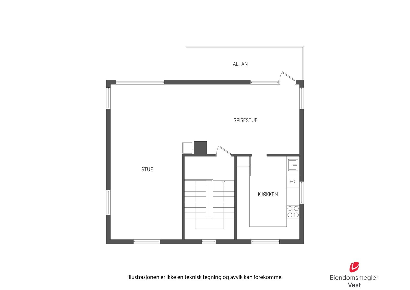 Plantegning 2. etasje. Galleribilde