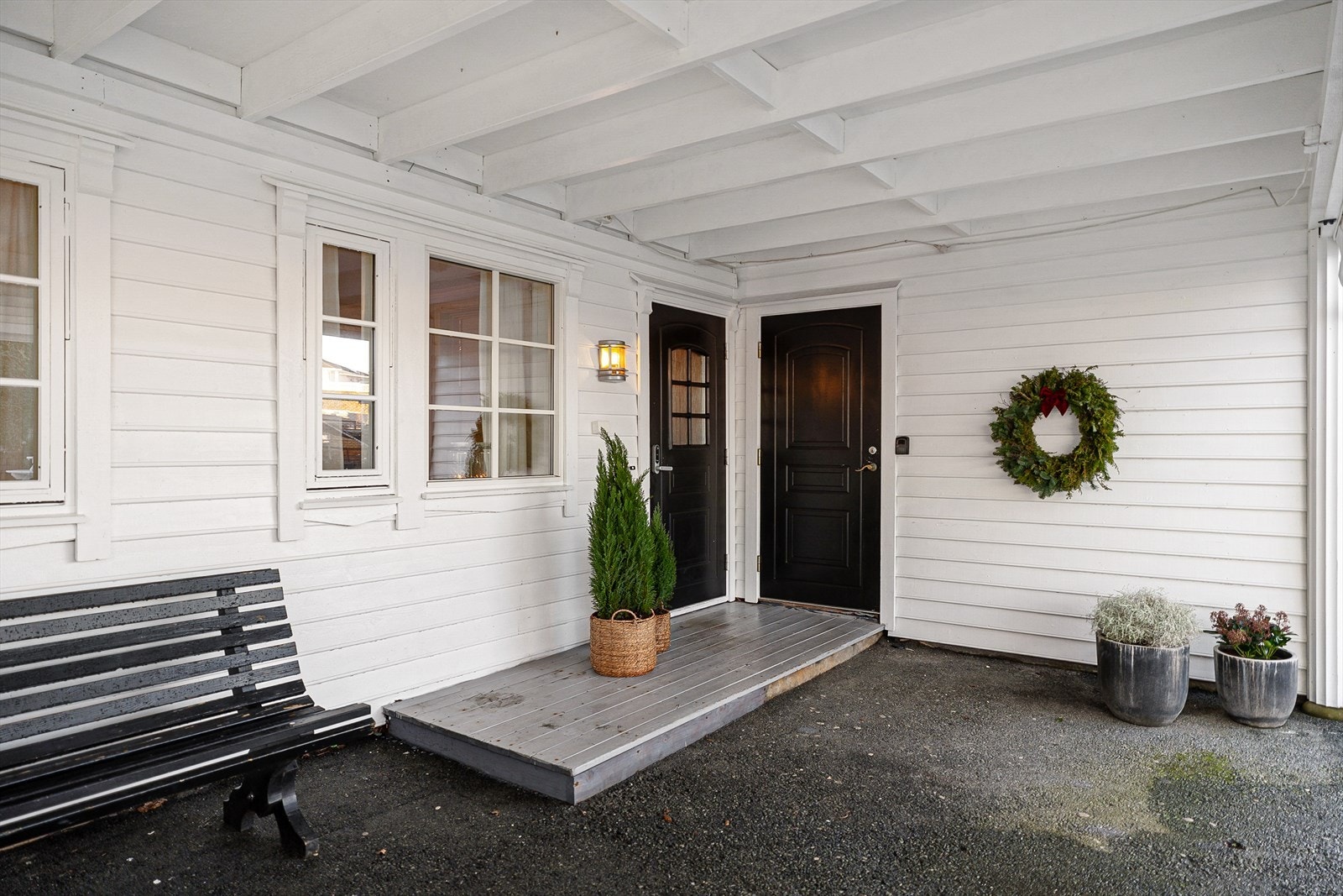 Overbygd inngangsparti Galleribilde