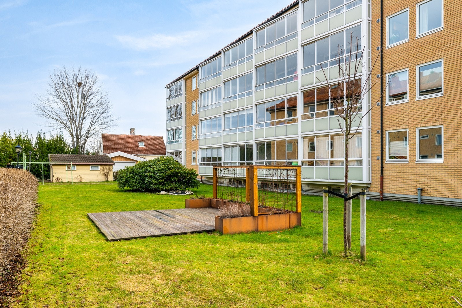 Det er fine fellesområder i borettslaget. Galleribilde