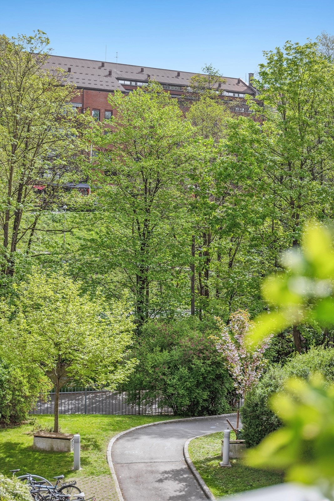 Utgang med direkte tilgang på turstier rundt Akerselva Galleribilde
