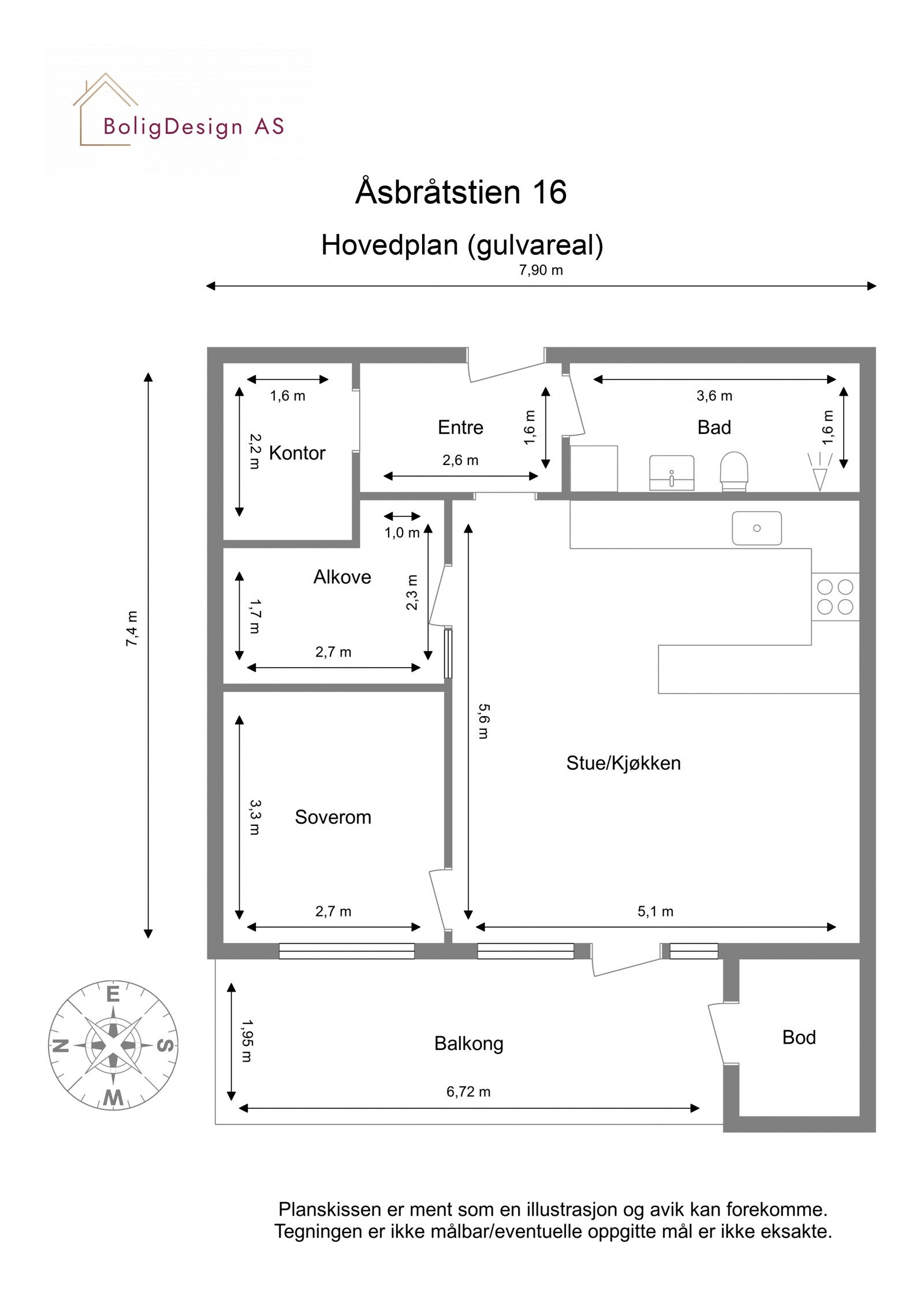 Plantegning Galleribilde