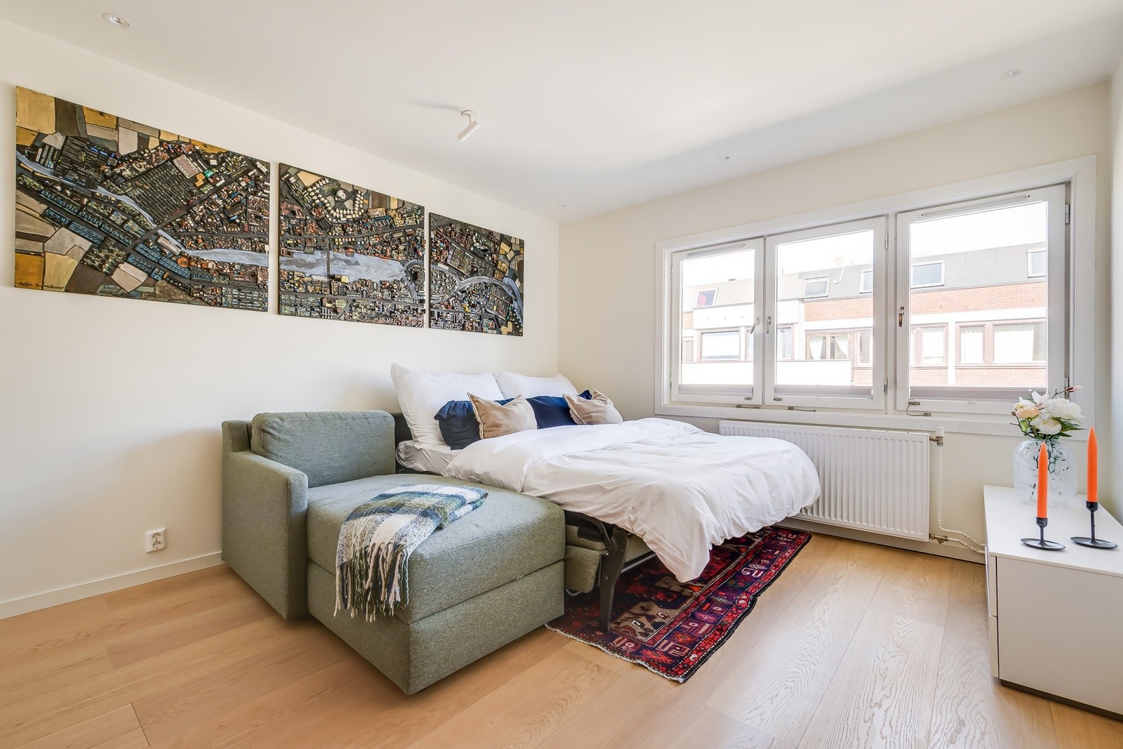 Smart løsning med sovesofa Galleribilde