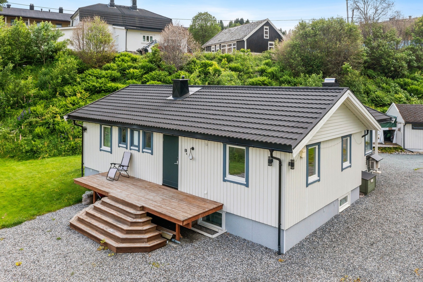 Her får man en bolig med alt man trenger på ett plan. Galleribilde