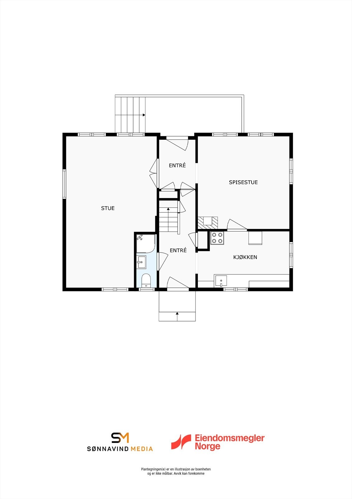 Plantegning 1. etasje Galleribilde