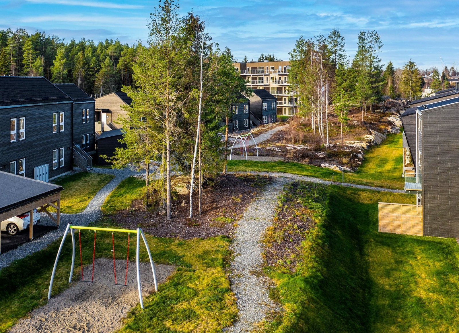 Fellesarealer tilrettelagt for uteaktiviteter Galleribilde