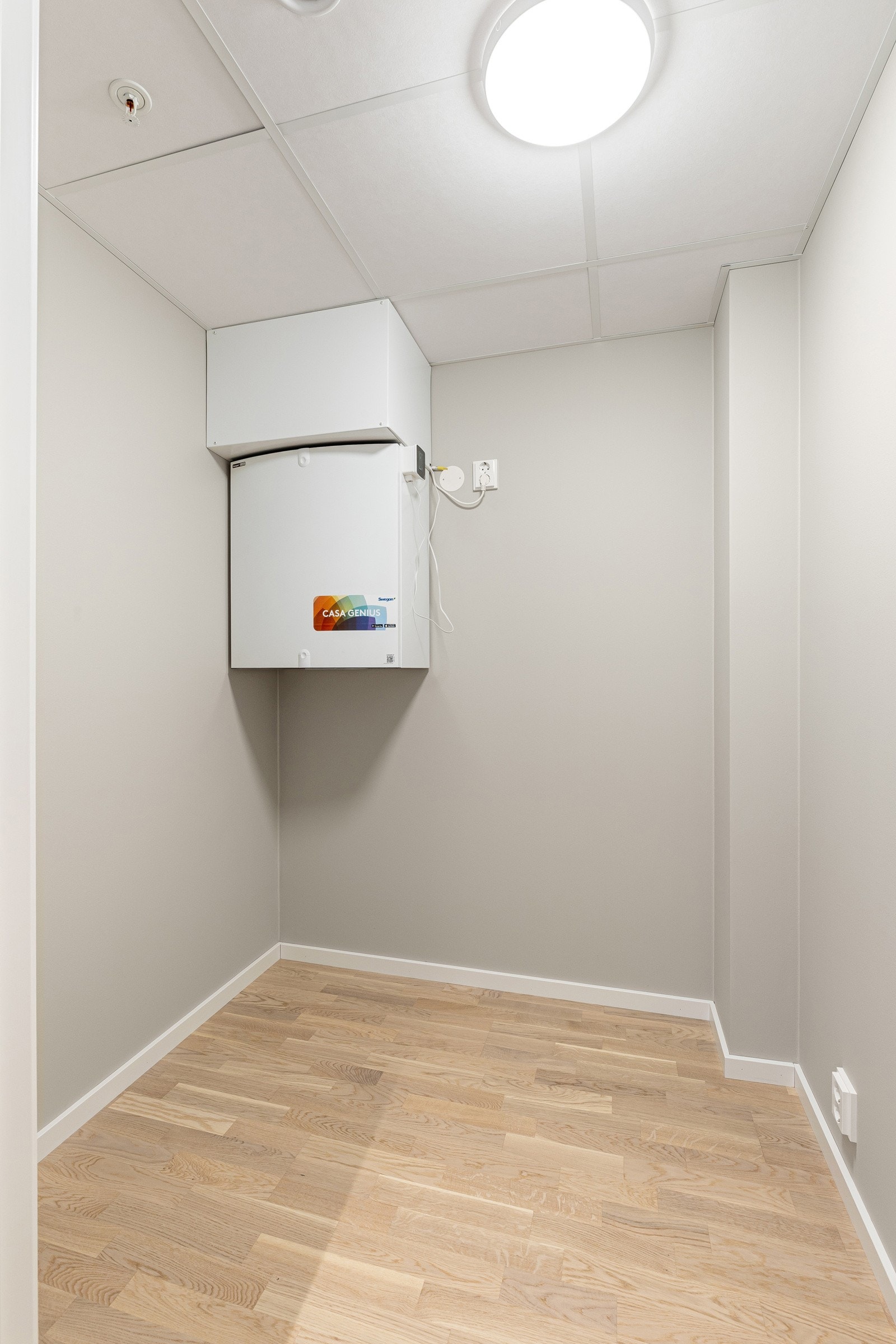 Praktisk innvendig bod - aggregat for balansert ventilasjon Galleribilde