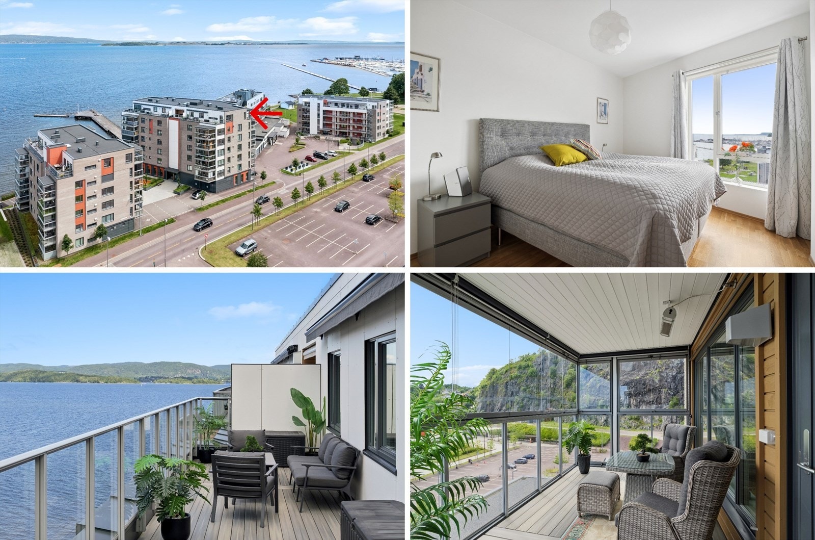 Velkommen til Strandholmen 1, en særdeles lekker og gjennomført toppleilighet med flott beliggenhet på Strandholmen i Holmestrand. Galleribilde