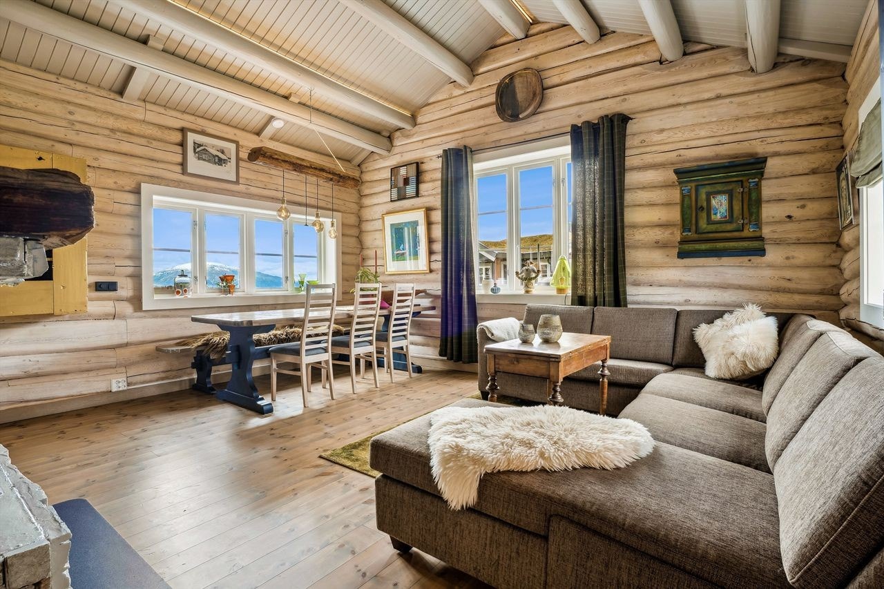 Pen stue. Legger merke til utsikten mot Tron. Galleribilde