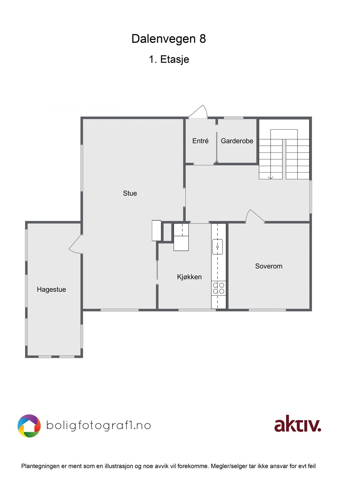 Plantegning, 1. etg. Galleribilde