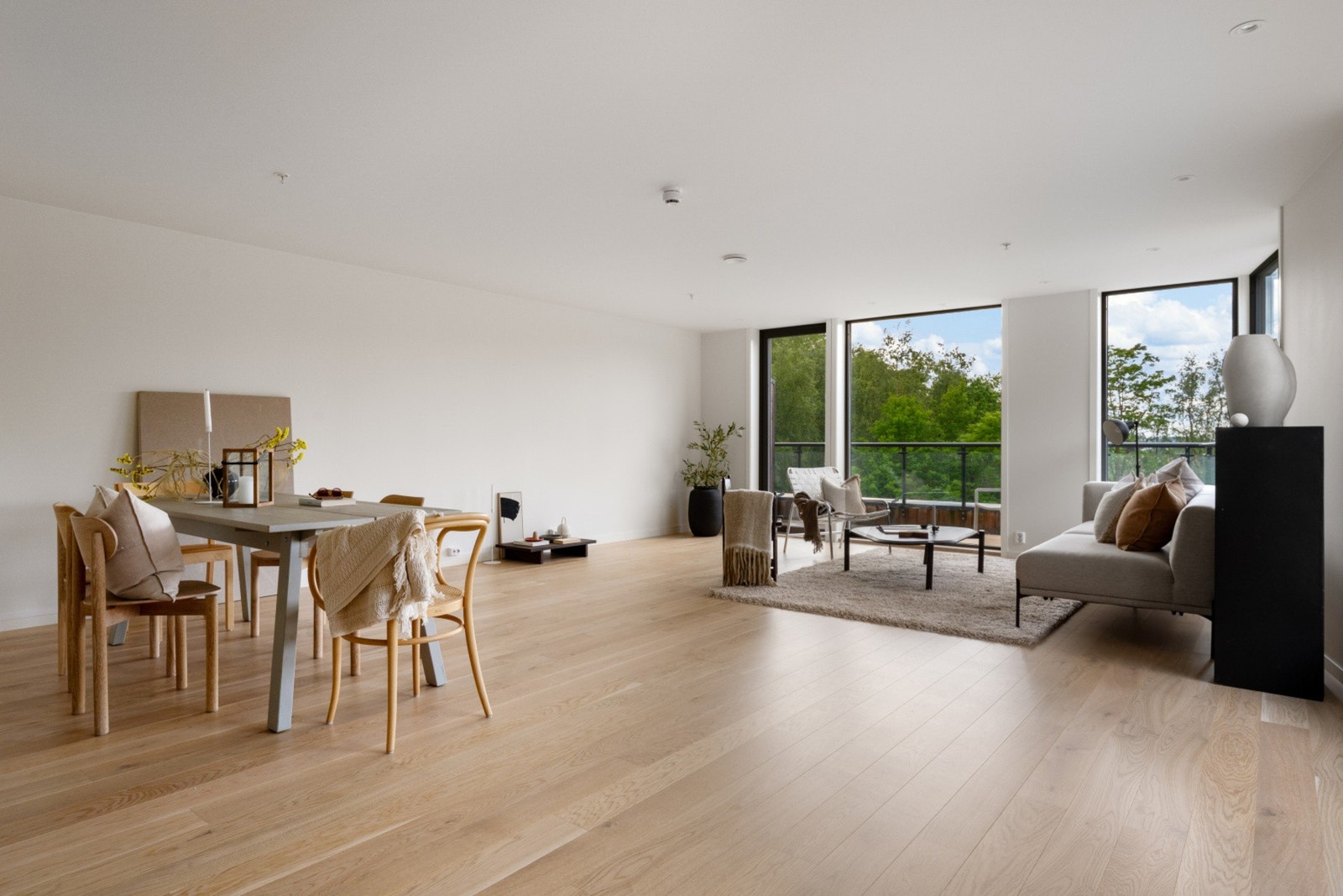 Nydelig 1-stavs parkett i boligen. Galleribilde