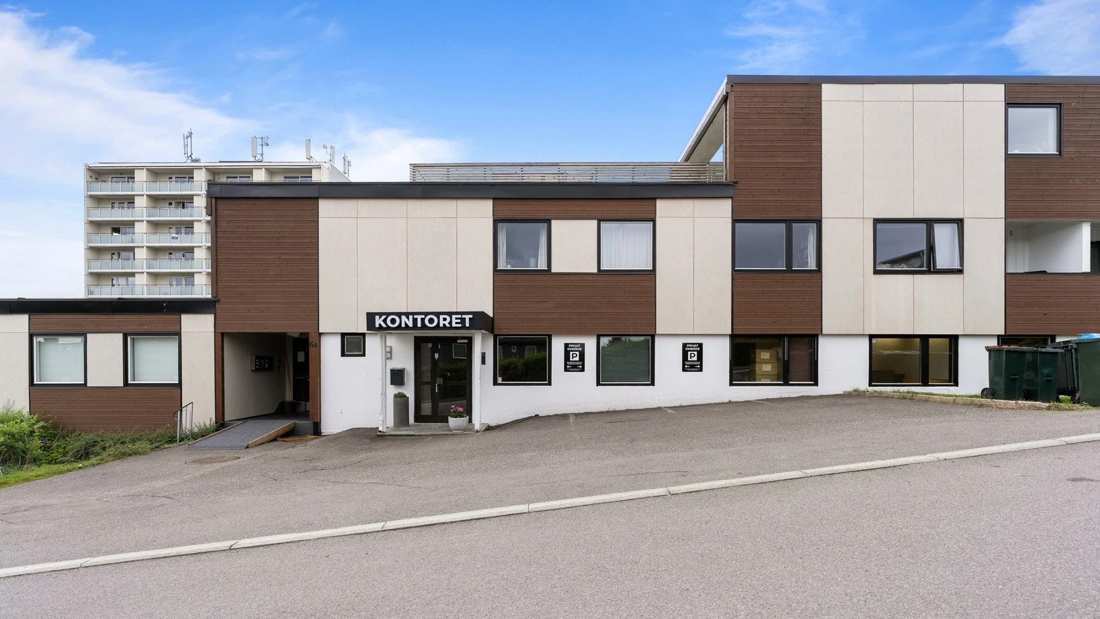 Front på bygget Galleribilde