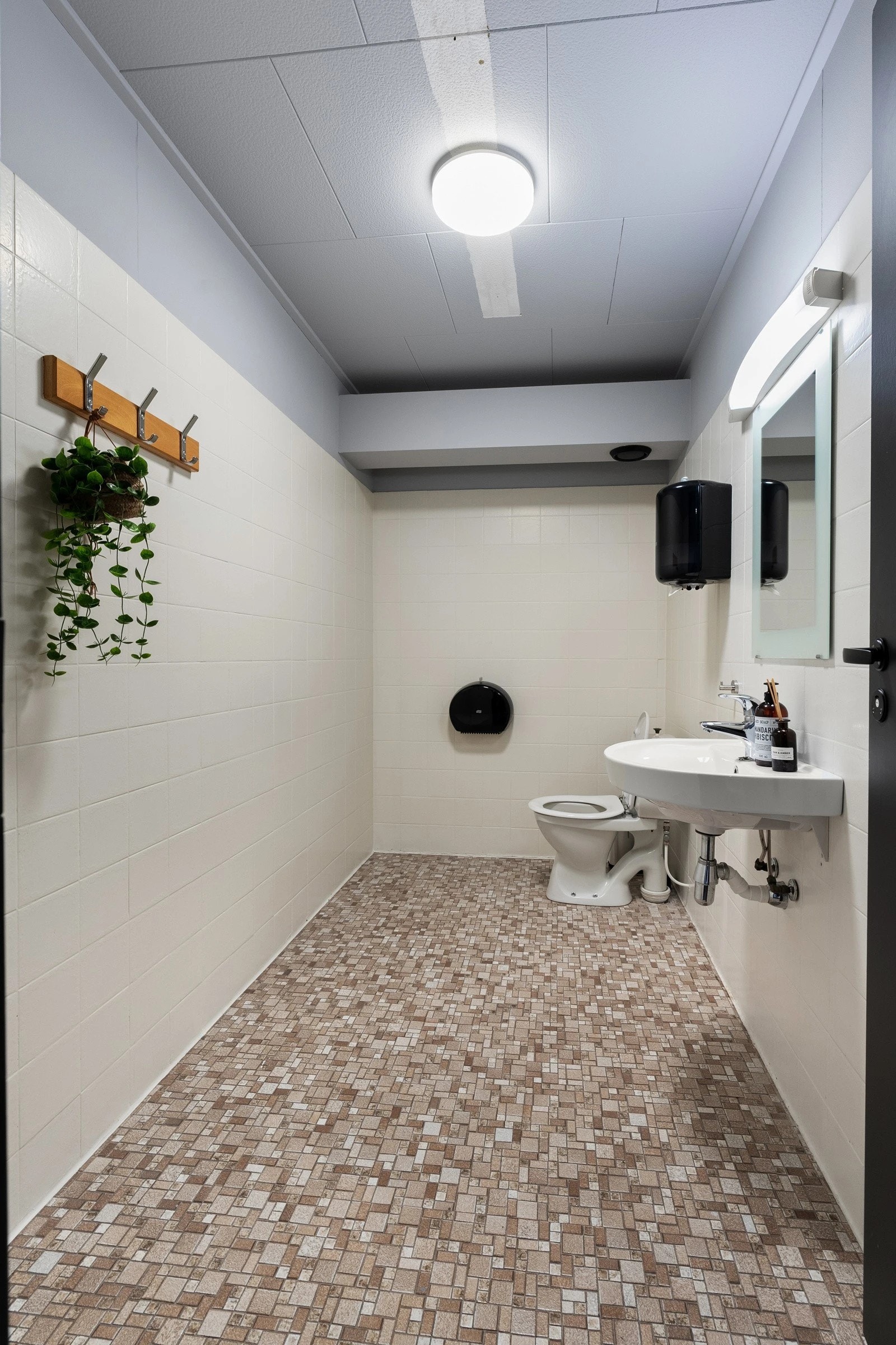 Det er tilgang til et separat wc, samt ett bad med WC og dusj Galleribilde