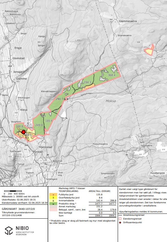 Gårdskart Tande Galleribilde