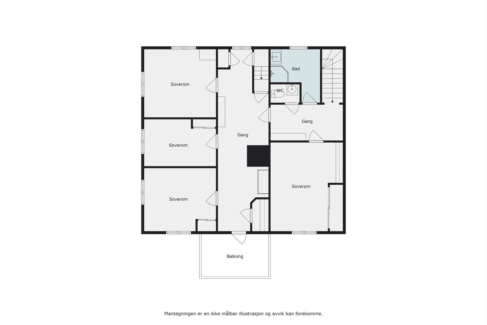 Plantegning 2 etasje Galleribilde