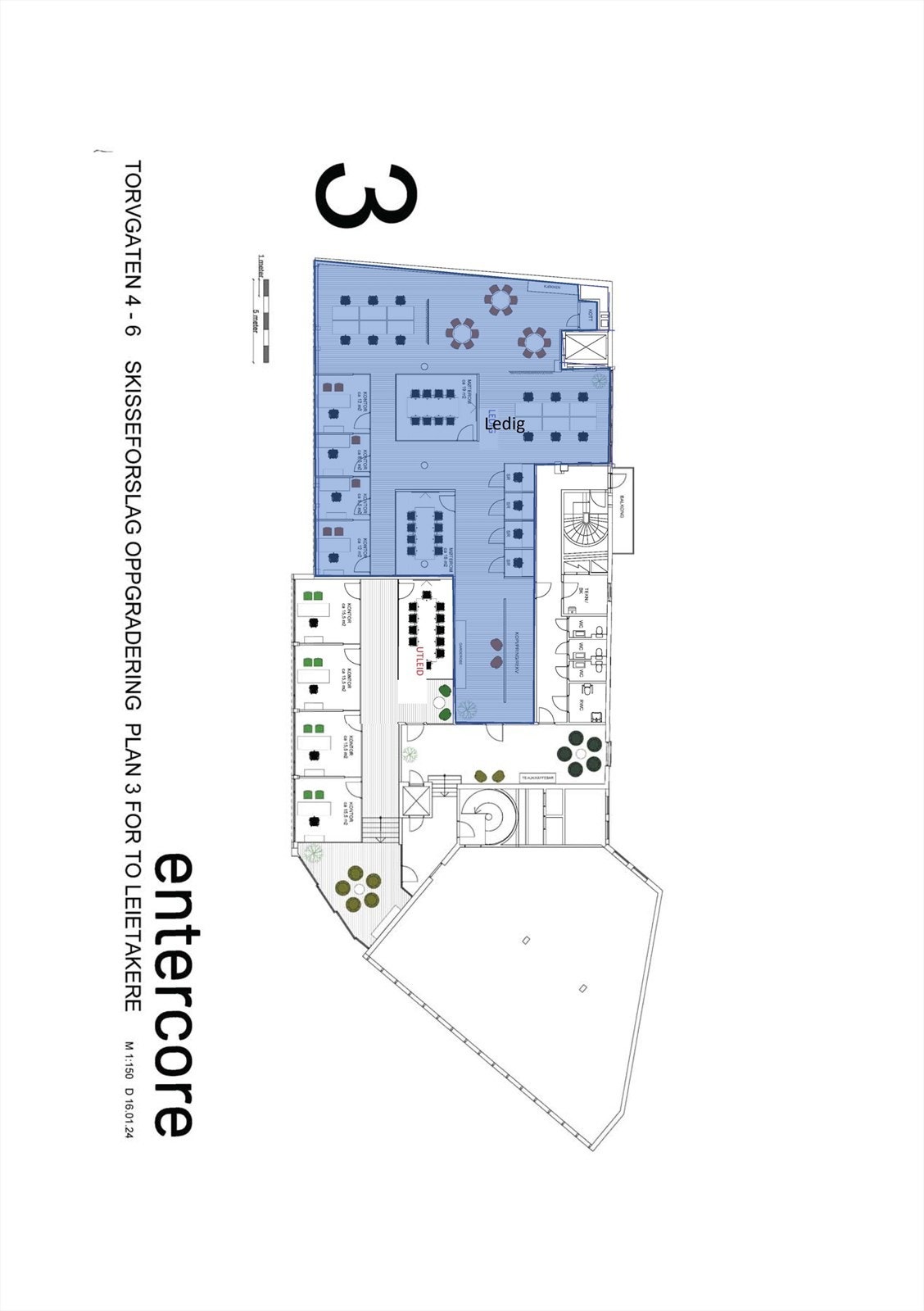 Tegning 3. etg Galleribilde
