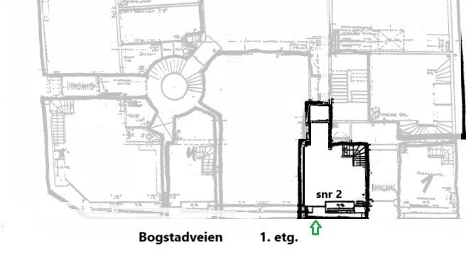 Planskisse 1 etg Galleribilde