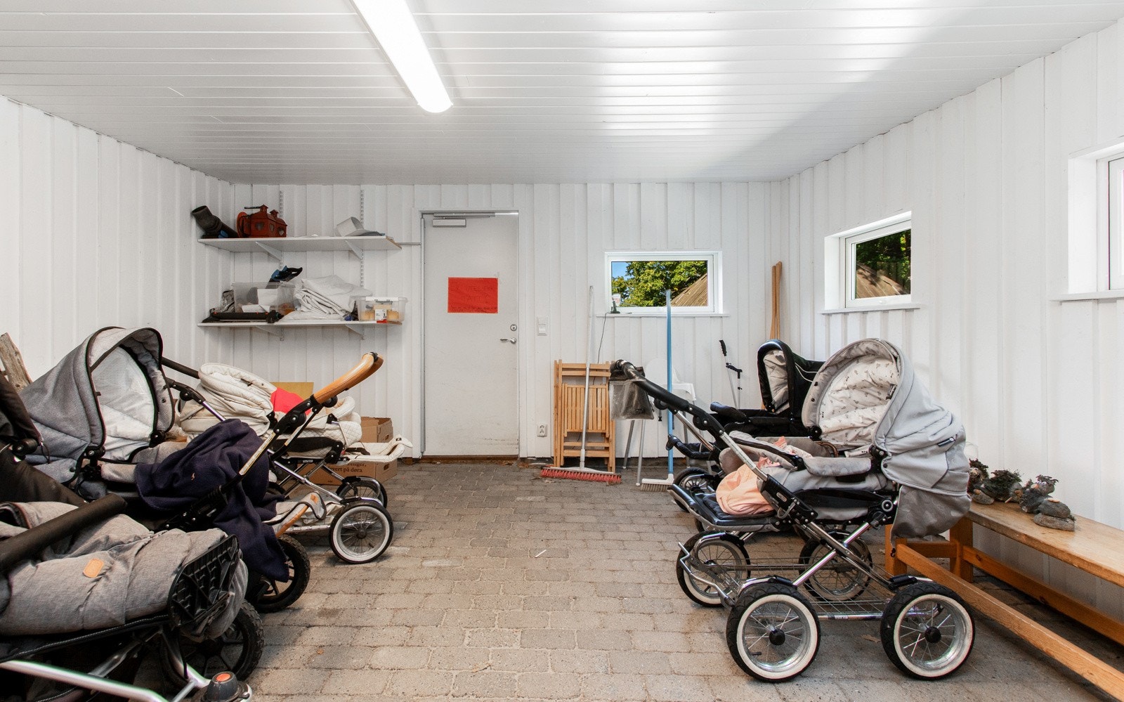 Plass for vogner ble tilbygget i ca. 2015. Galleribilde