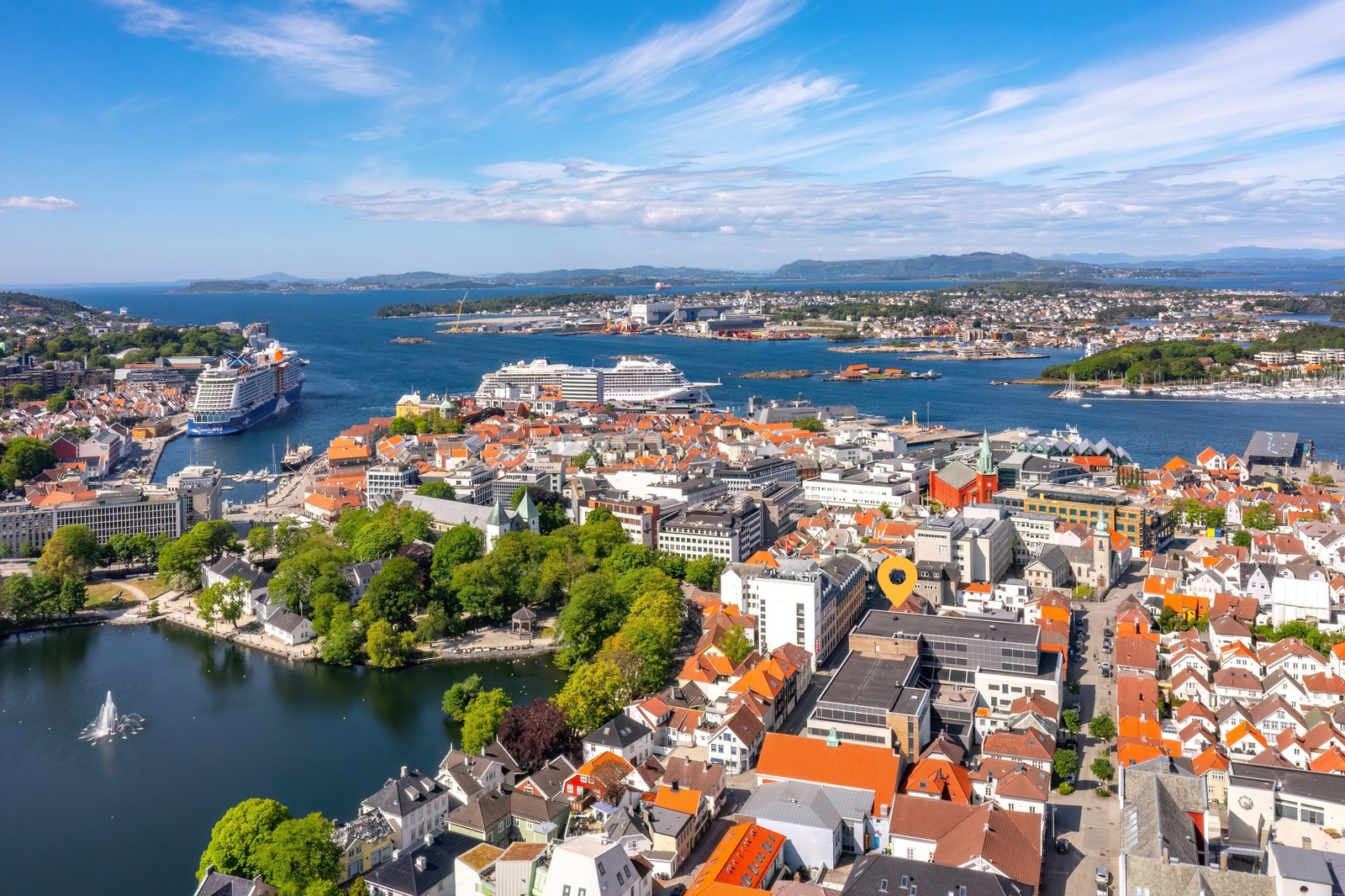 Sentralt i Stavanger sentrum Galleribilde