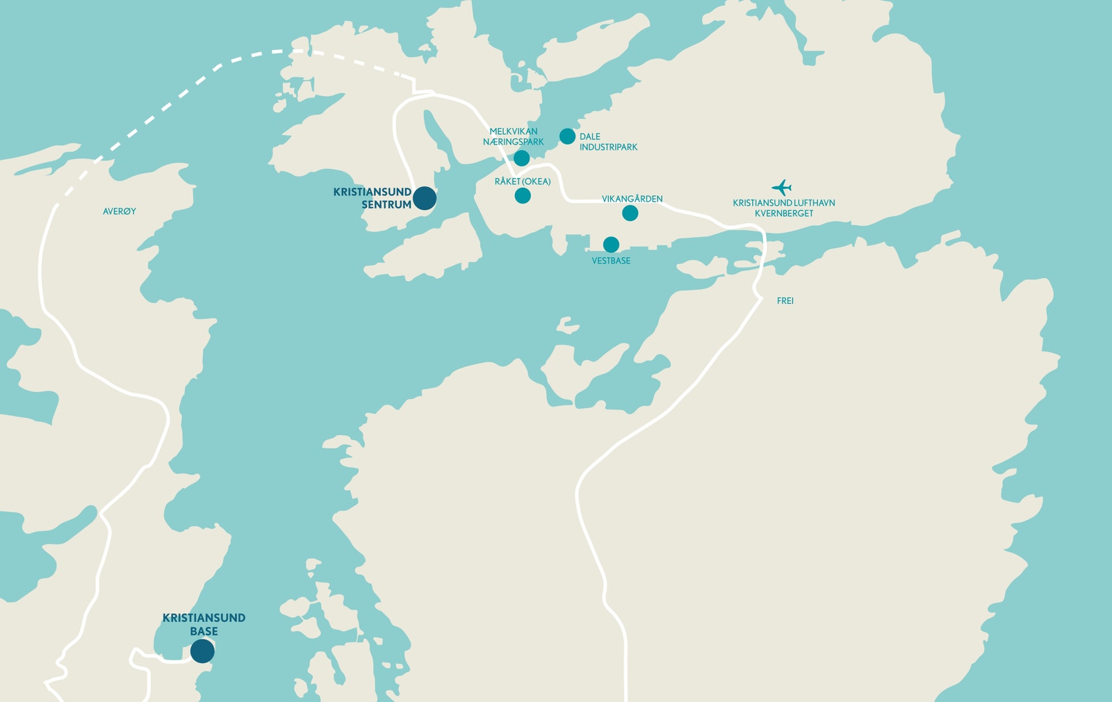 Kart Kristiansund Galleribilde