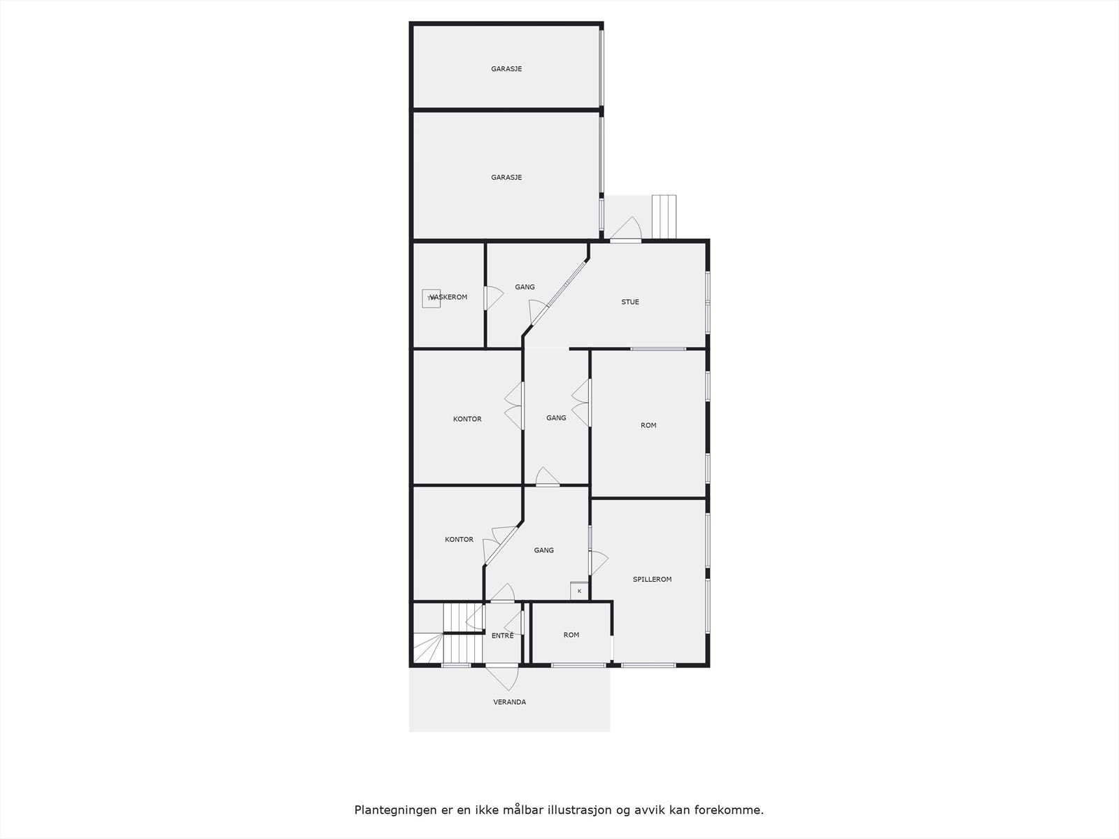 Plantegning 1. etasje. Galleribilde