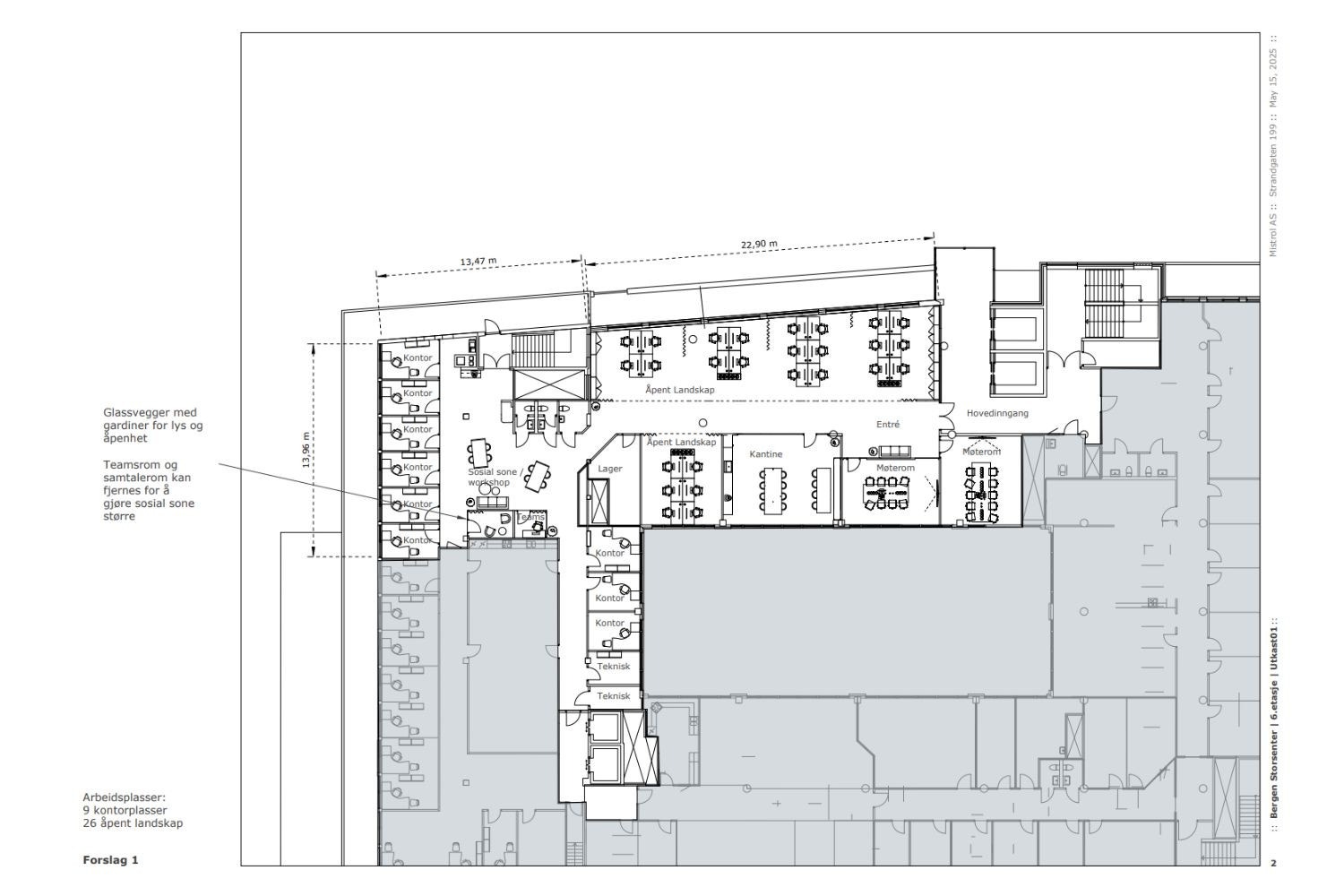 Planløsning - forslag 2 Galleribilde