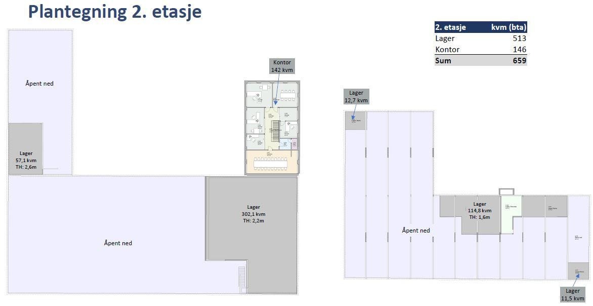 Plantegning 2 etasje Galleribilde