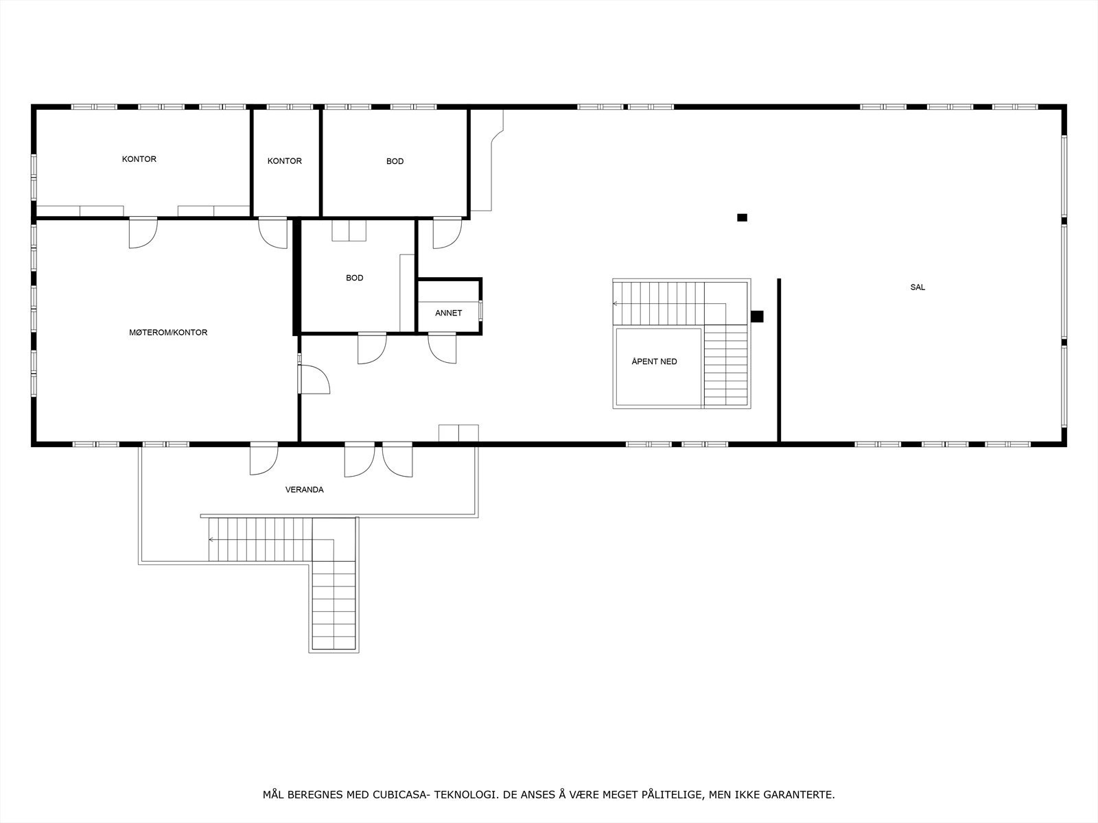 Plantegning låve 2. etasje Galleribilde