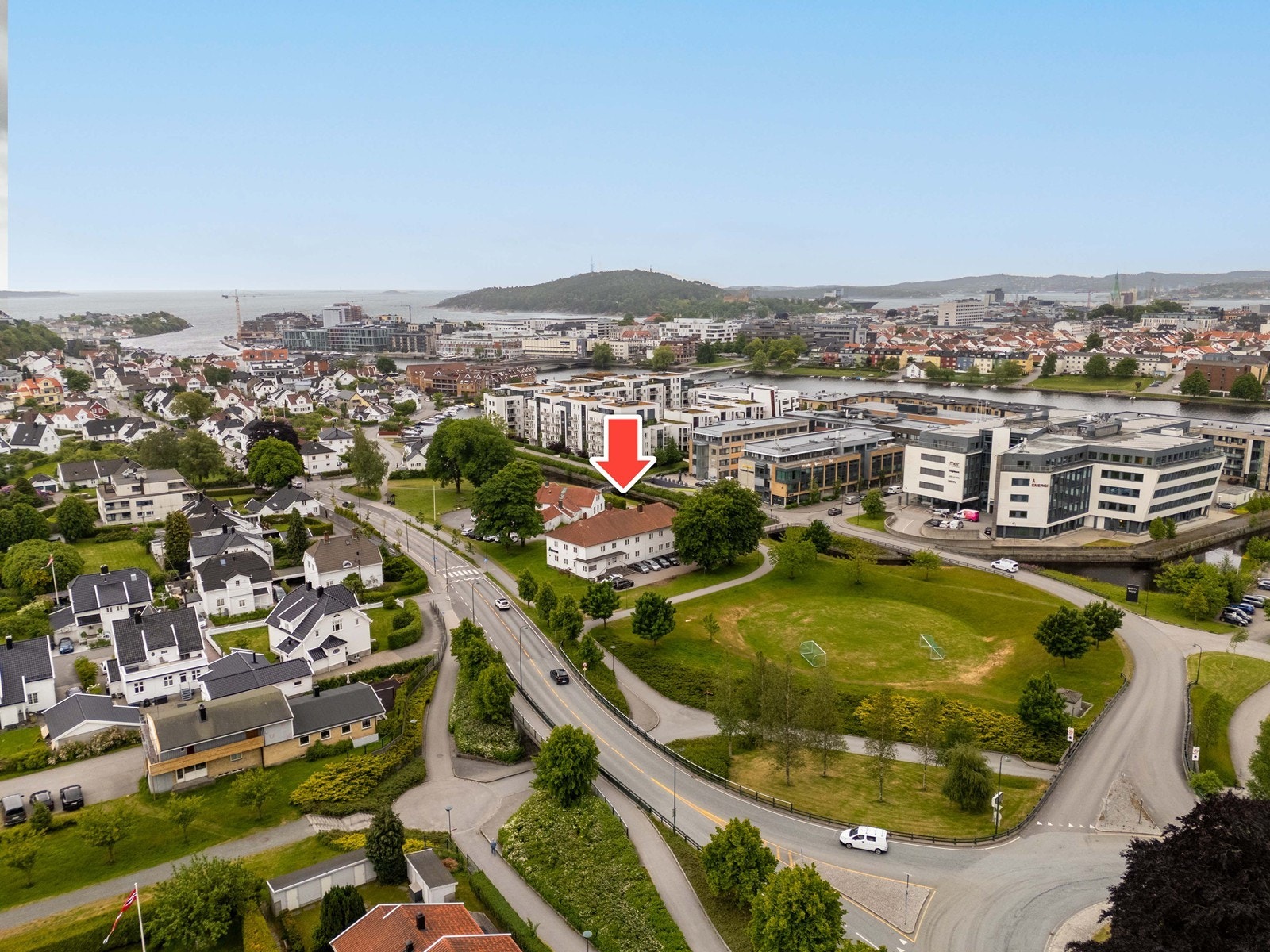 Dronebilde. Galleribilde