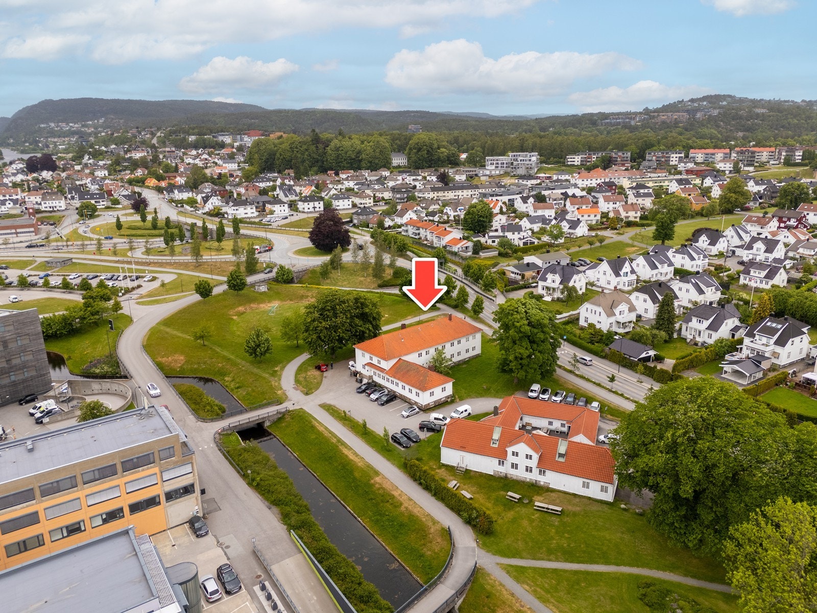 Dronebilde. Galleribilde