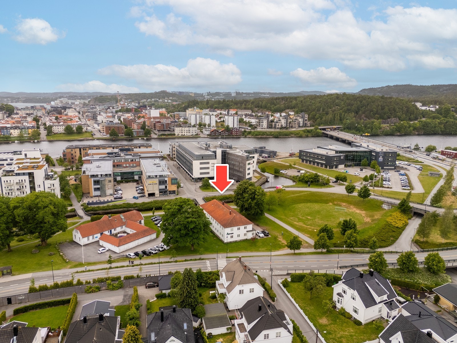 Dronebilde. Galleribilde