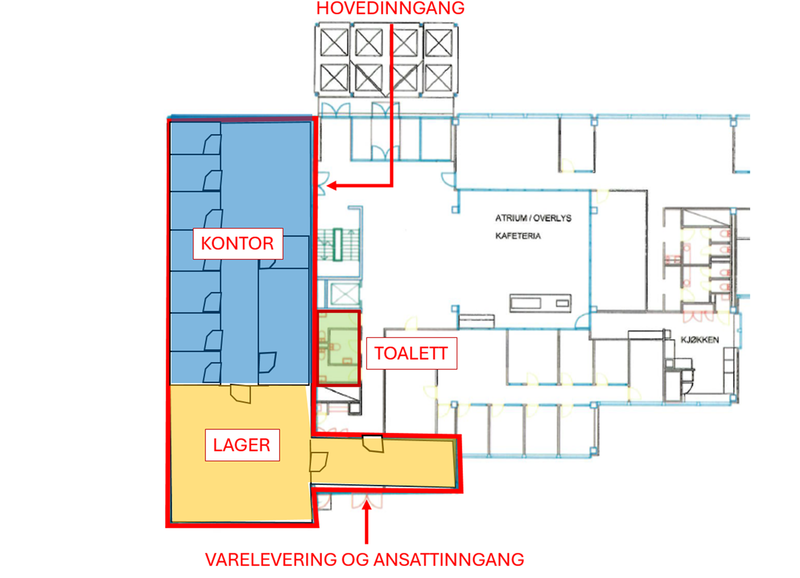 Plantegning Galleribilde