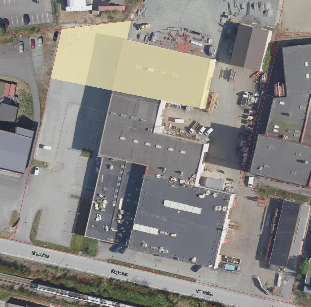 Skisse, over areal innvendig og utvendig. Ikke målbar. Galleribilde