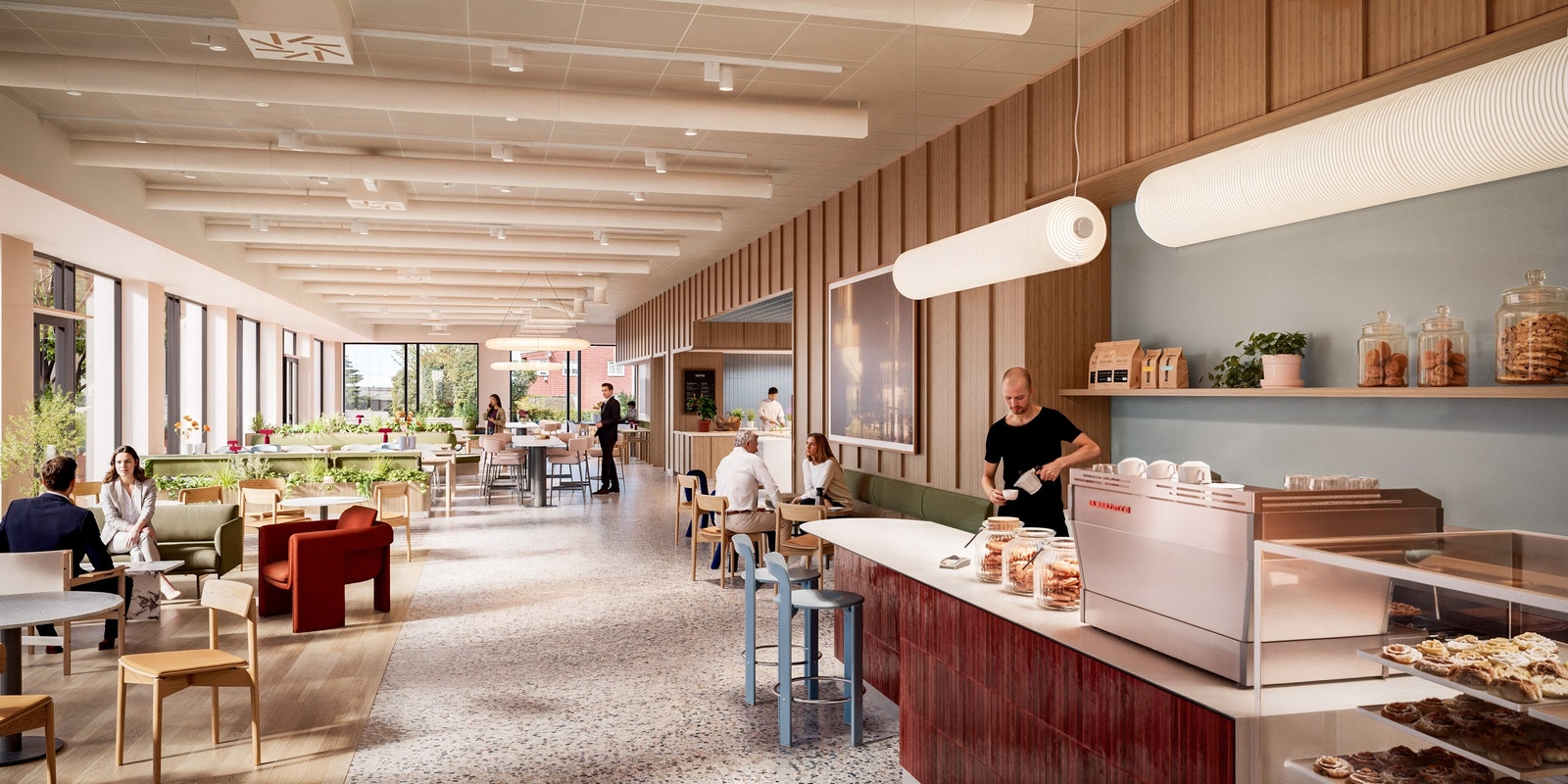 Et inspirerende og inkluderende sted, enten man er ansatt, gjest eller besøkende på jakt etter en god kaffe Galleribilde