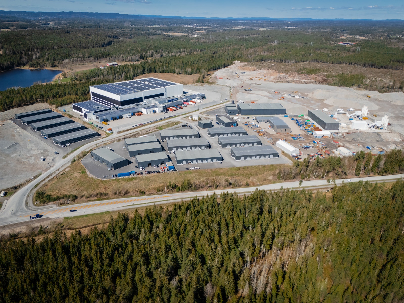 Oversikt over Våler Næringspark. Galleribilde