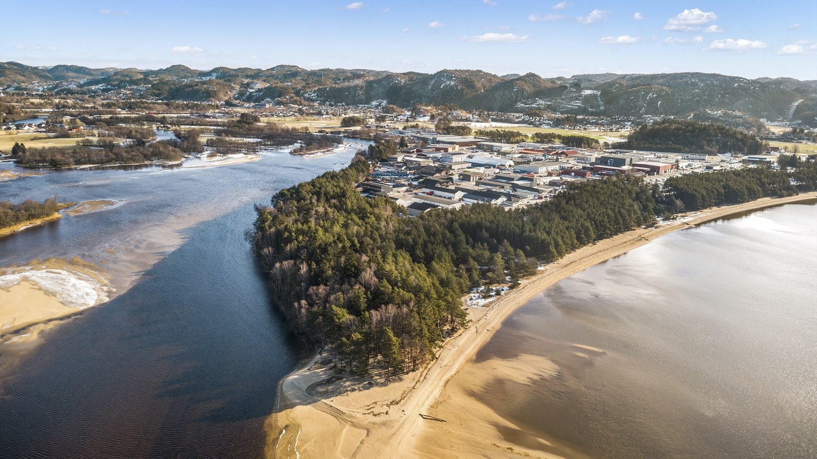 Dronefoto Galleribilde