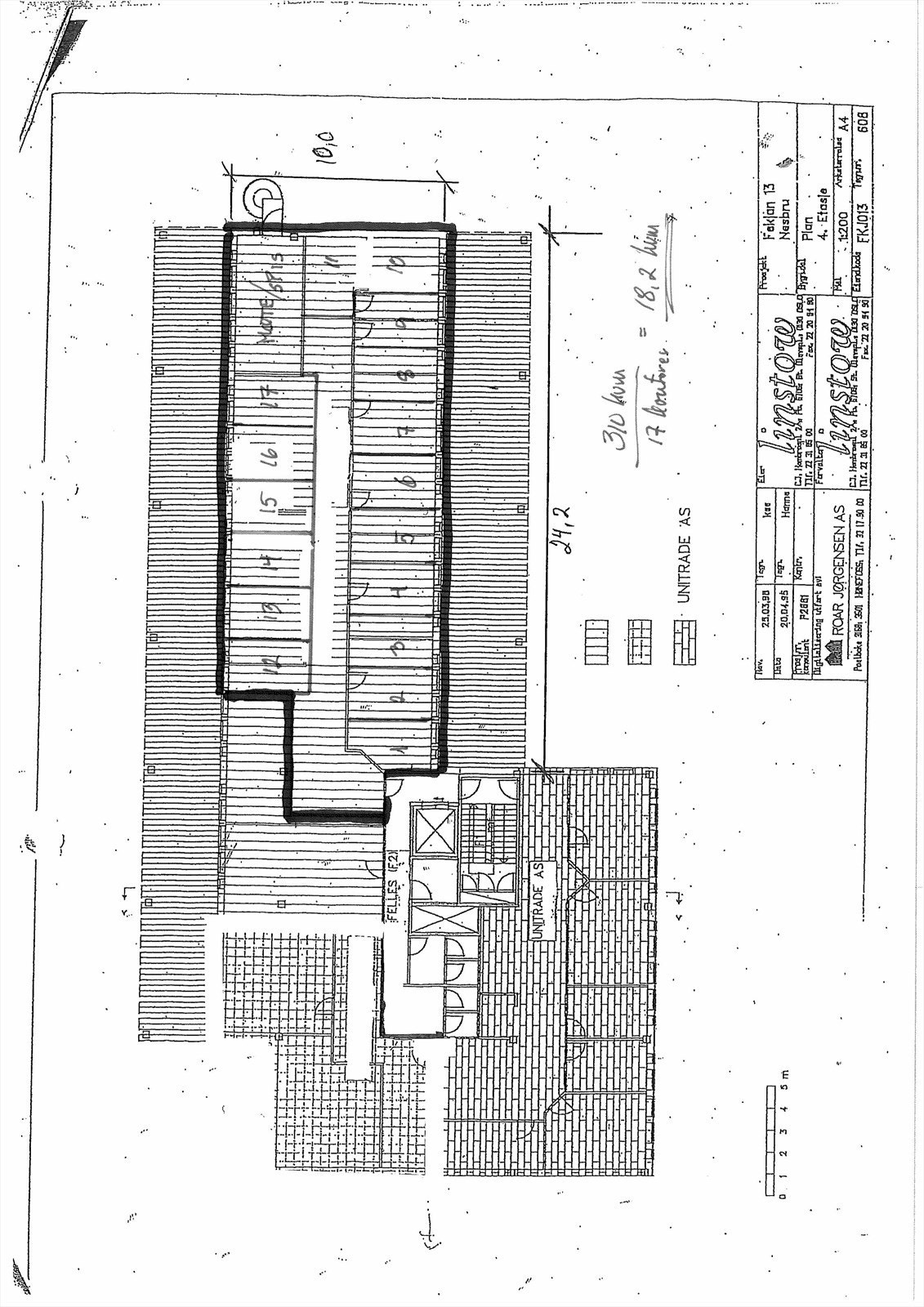 Plantegning 4. etg. Galleribilde