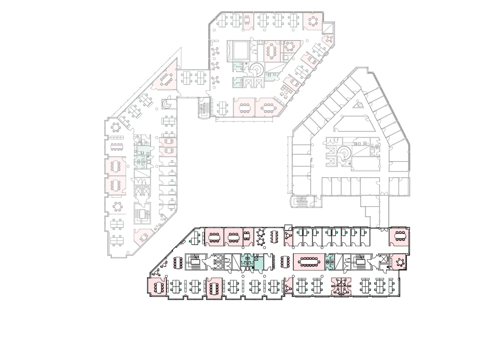 3. etg Bygg A 1250 kvm BTA Galleribilde