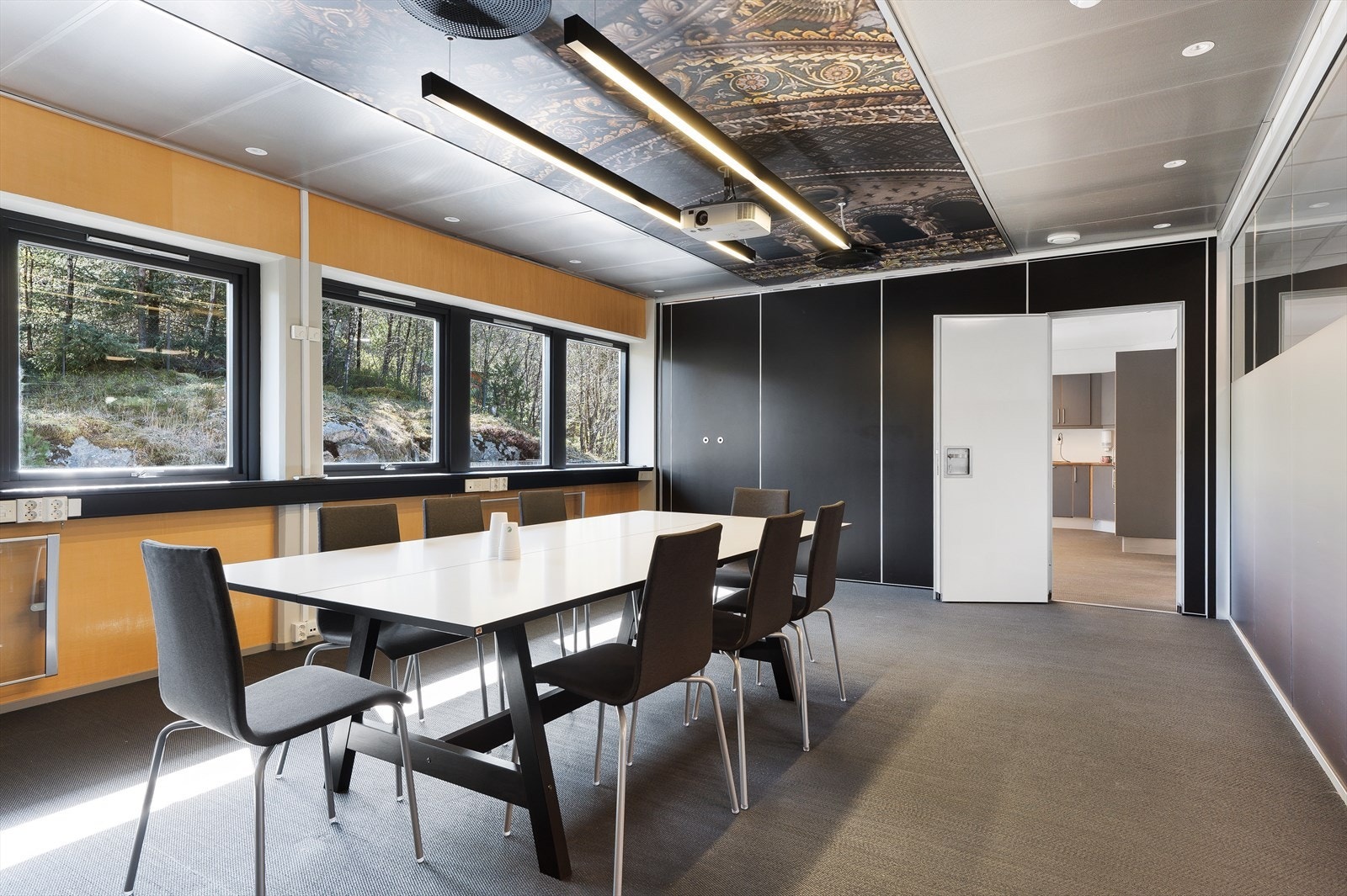 Tilgang til felles møterom i kontorfellesskap. Galleribilde