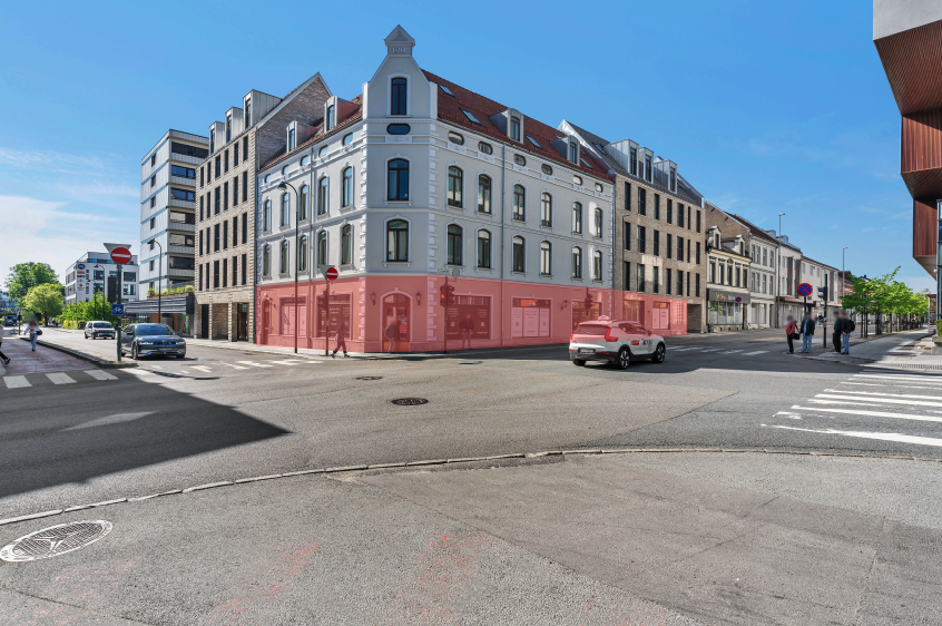 Dronningens gate 76 og 78 - hjørnelokale pa gateplan Galleribilde