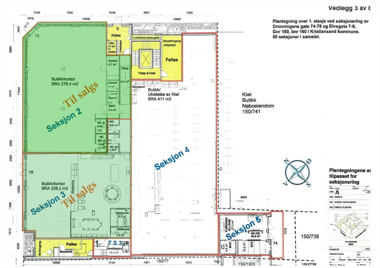 Plantegning seksjoner markert.jpg Galleribilde