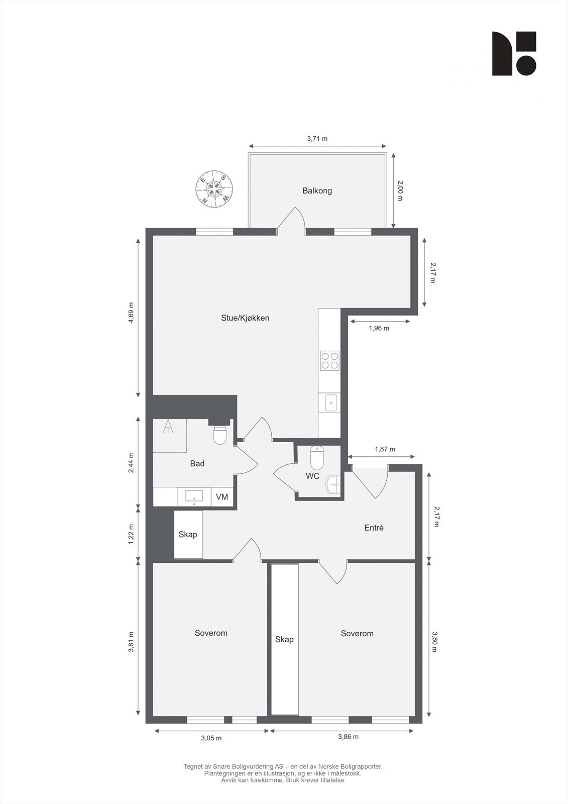 Plantegning Galleribilde