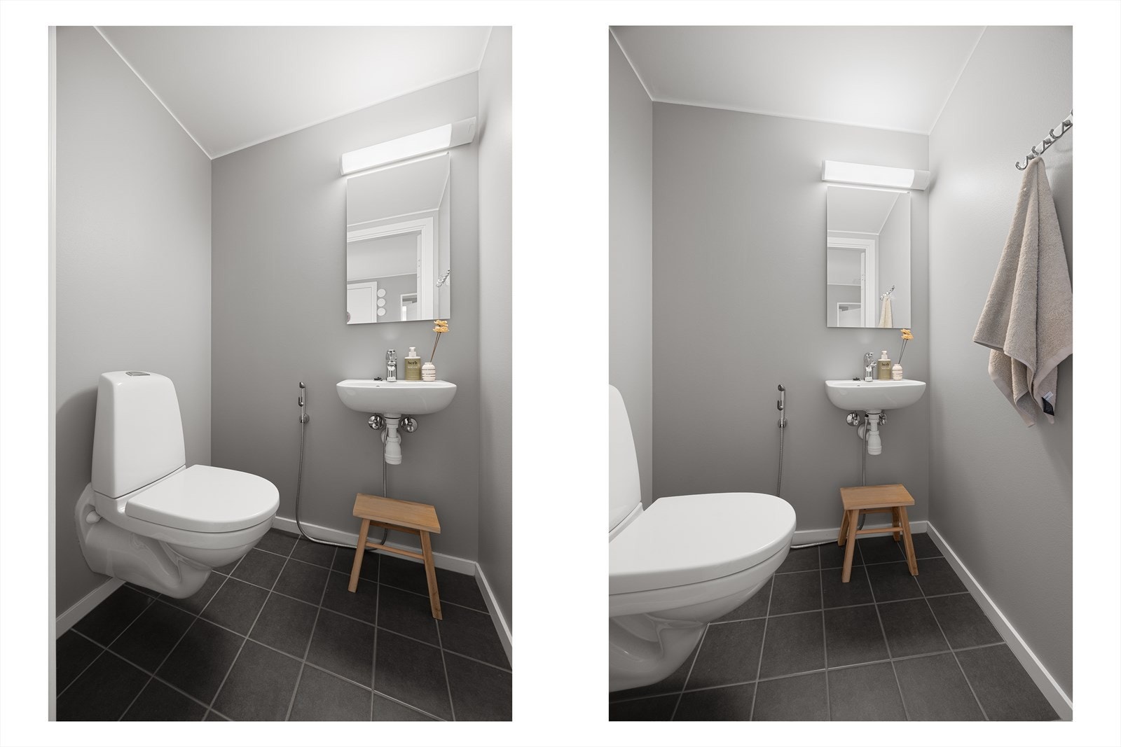 To separate toalettsoner gir fleksibilitet i hverdagen - perfekt for både familier og besøk. Galleribilde