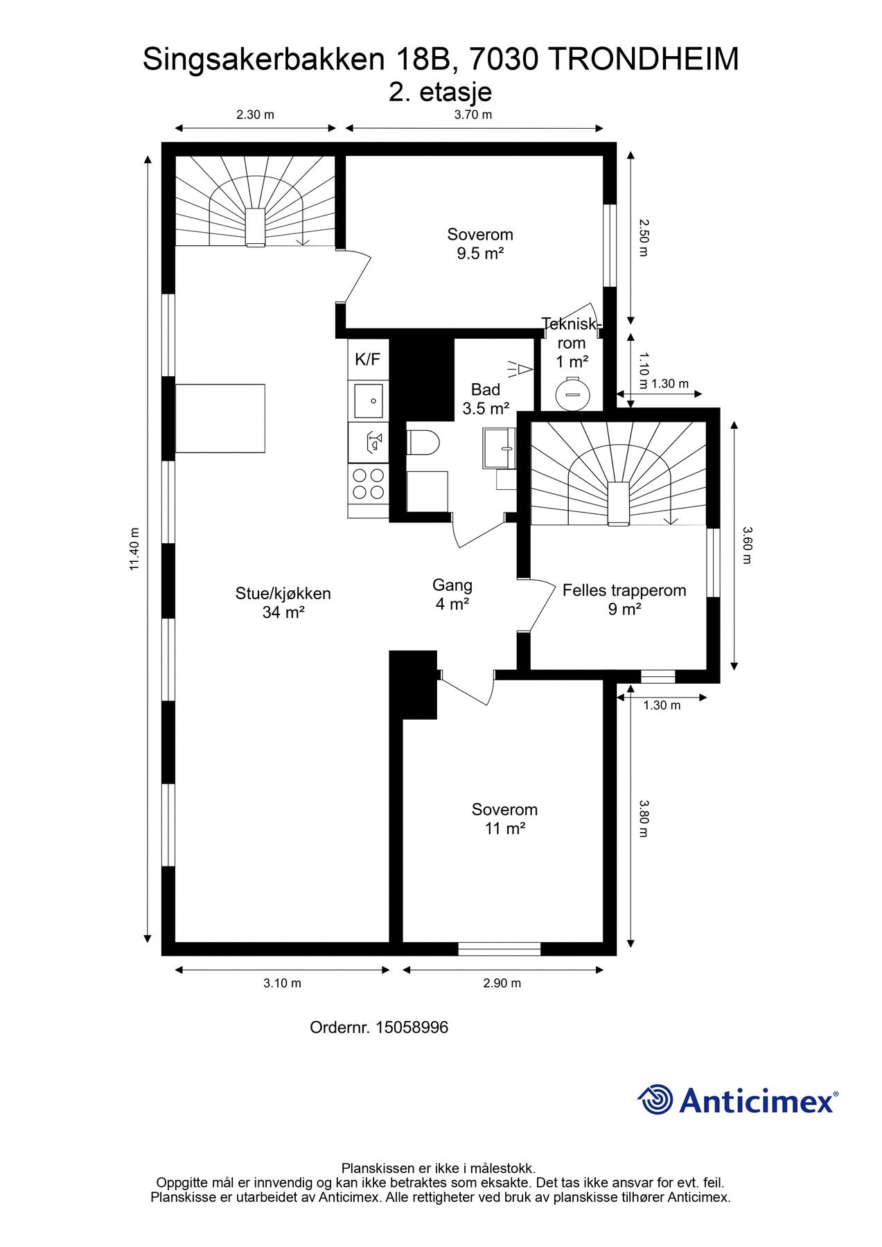 Plantegning 2. etasje. Galleribilde