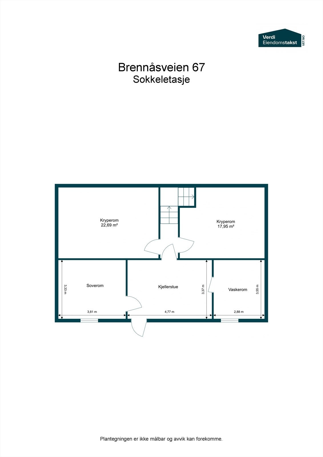 Plantegning over sokkelen. Galleribilde
