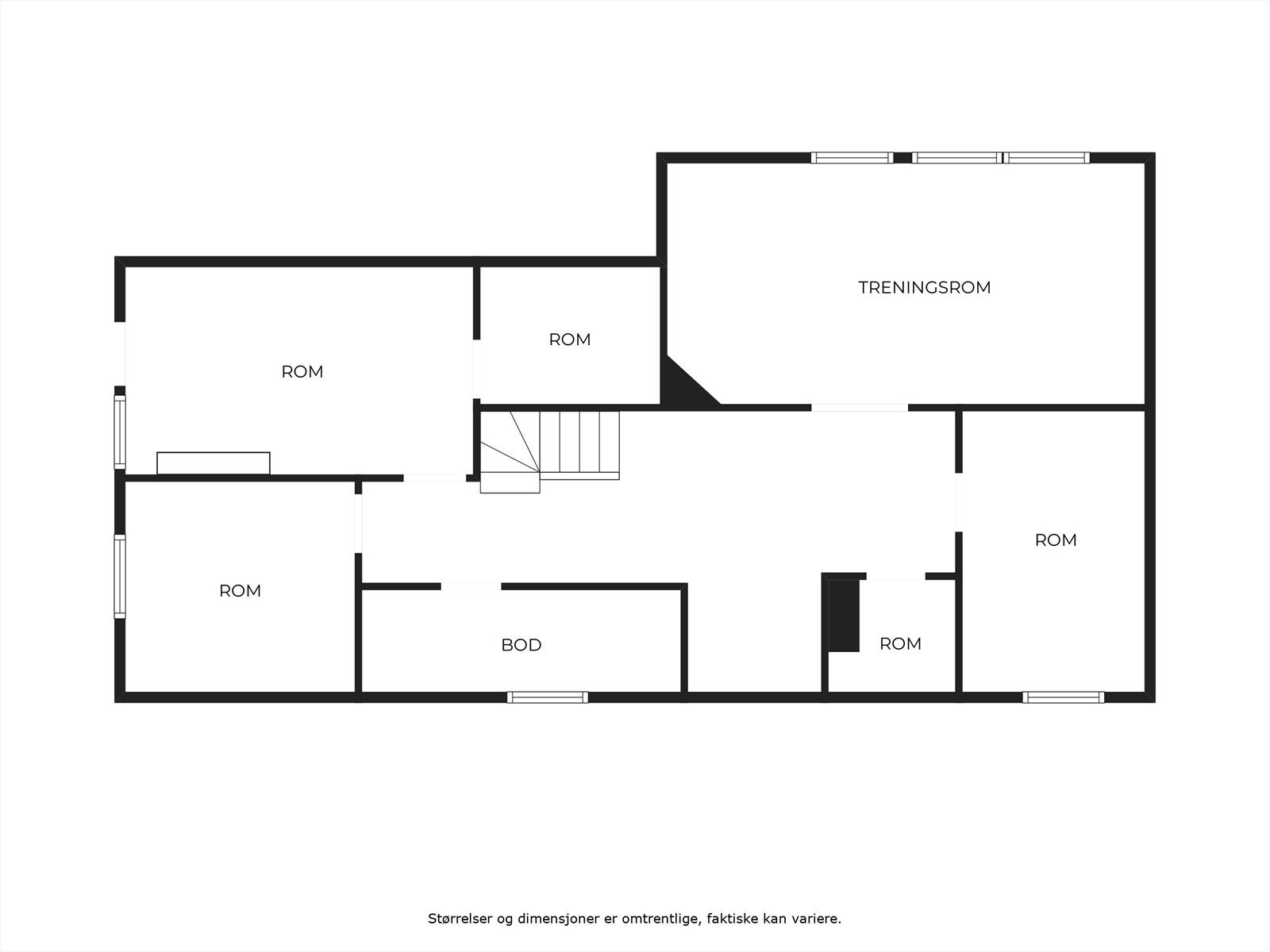 Plantegning kjelleretasje. Galleribilde