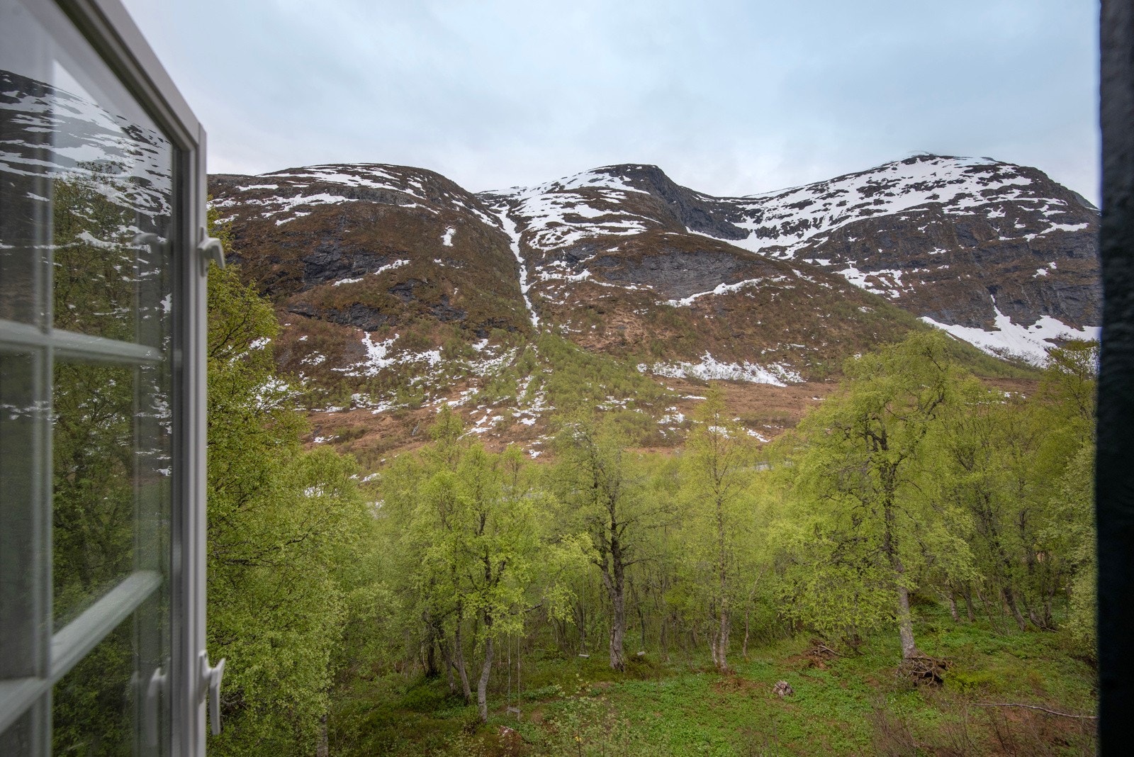 Nydelig utsikt fra soverommet. Galleribilde