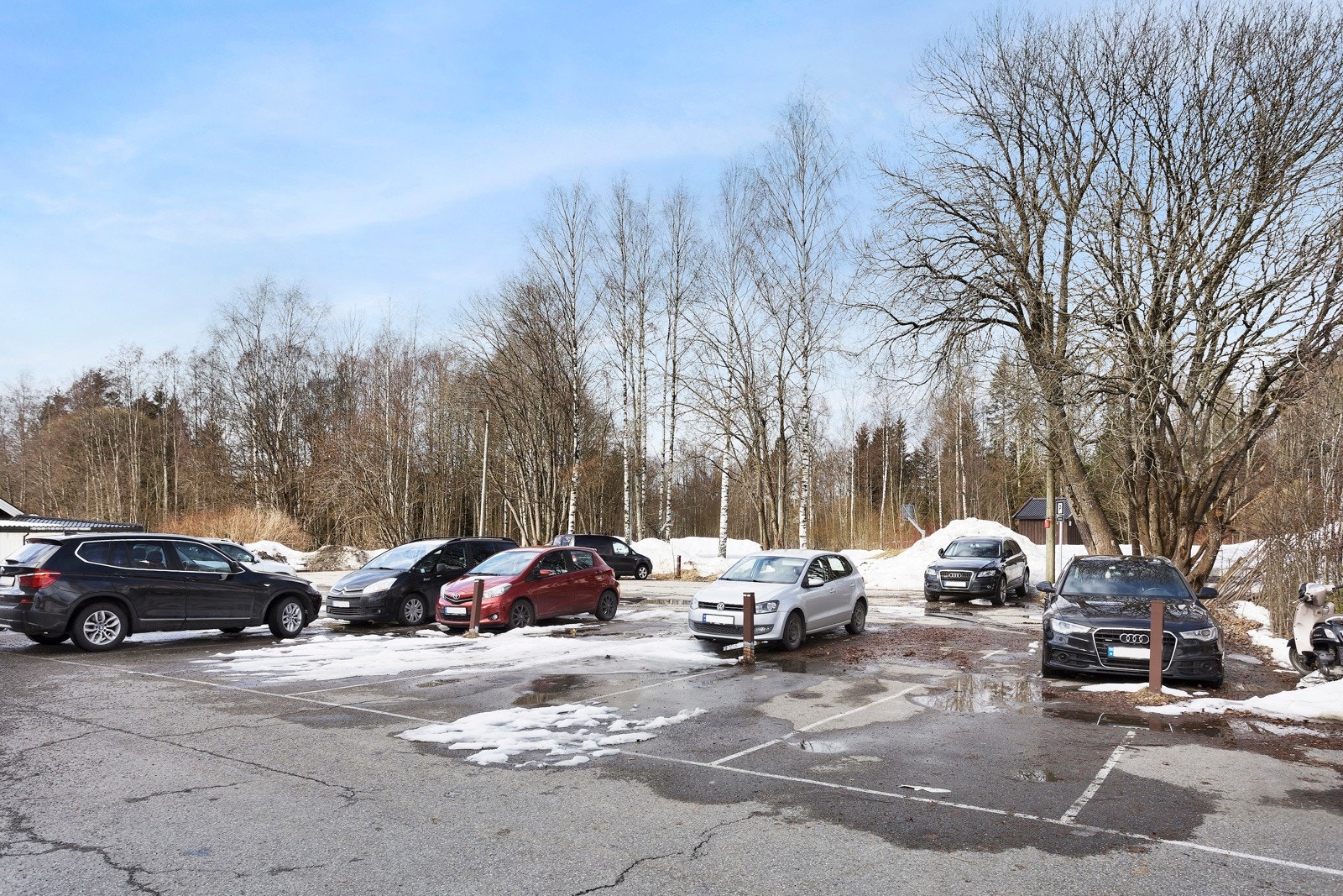 Parkering på oppstillingsplass. Galleribilde