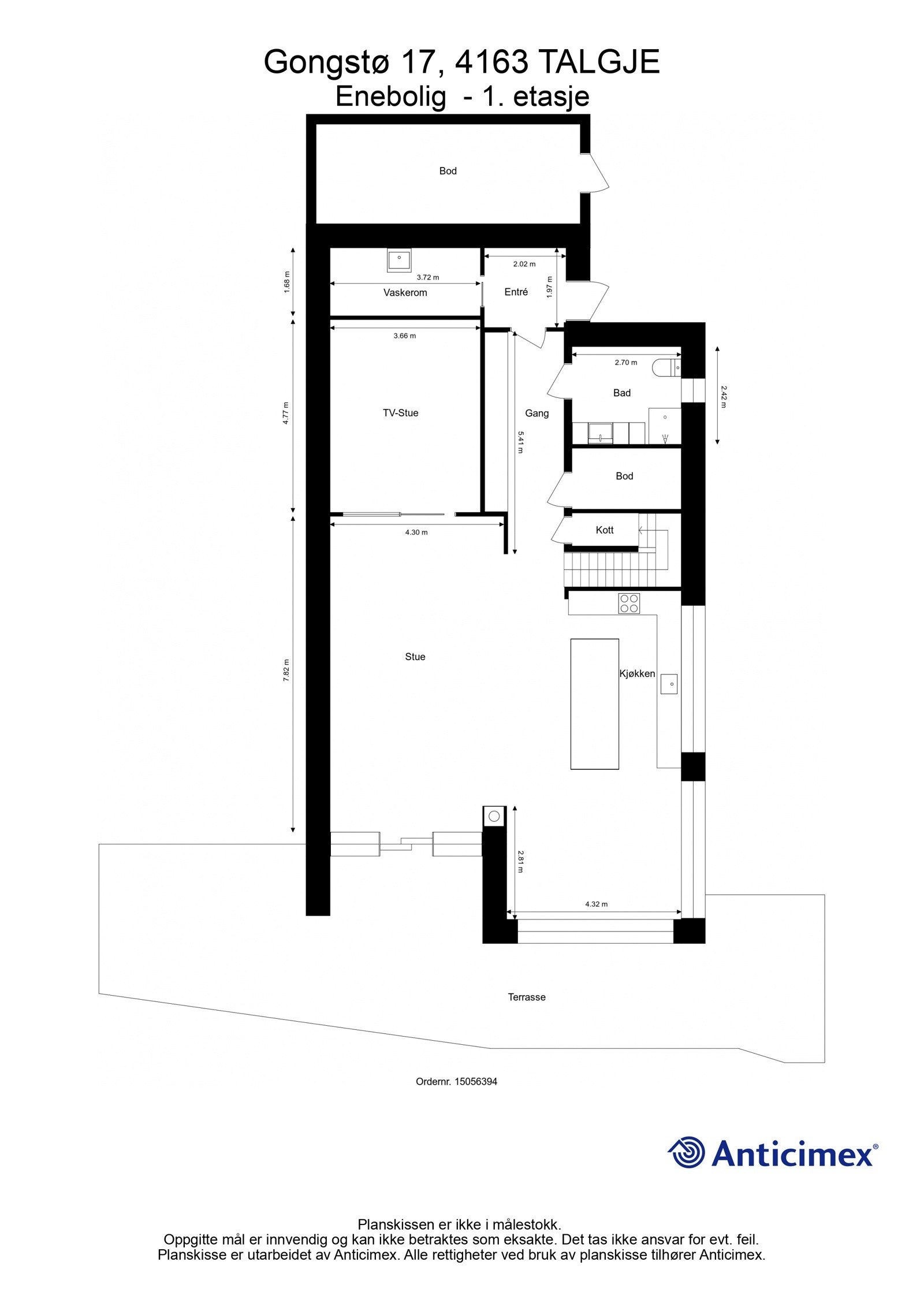 Planskisse 1. etasje Galleribilde