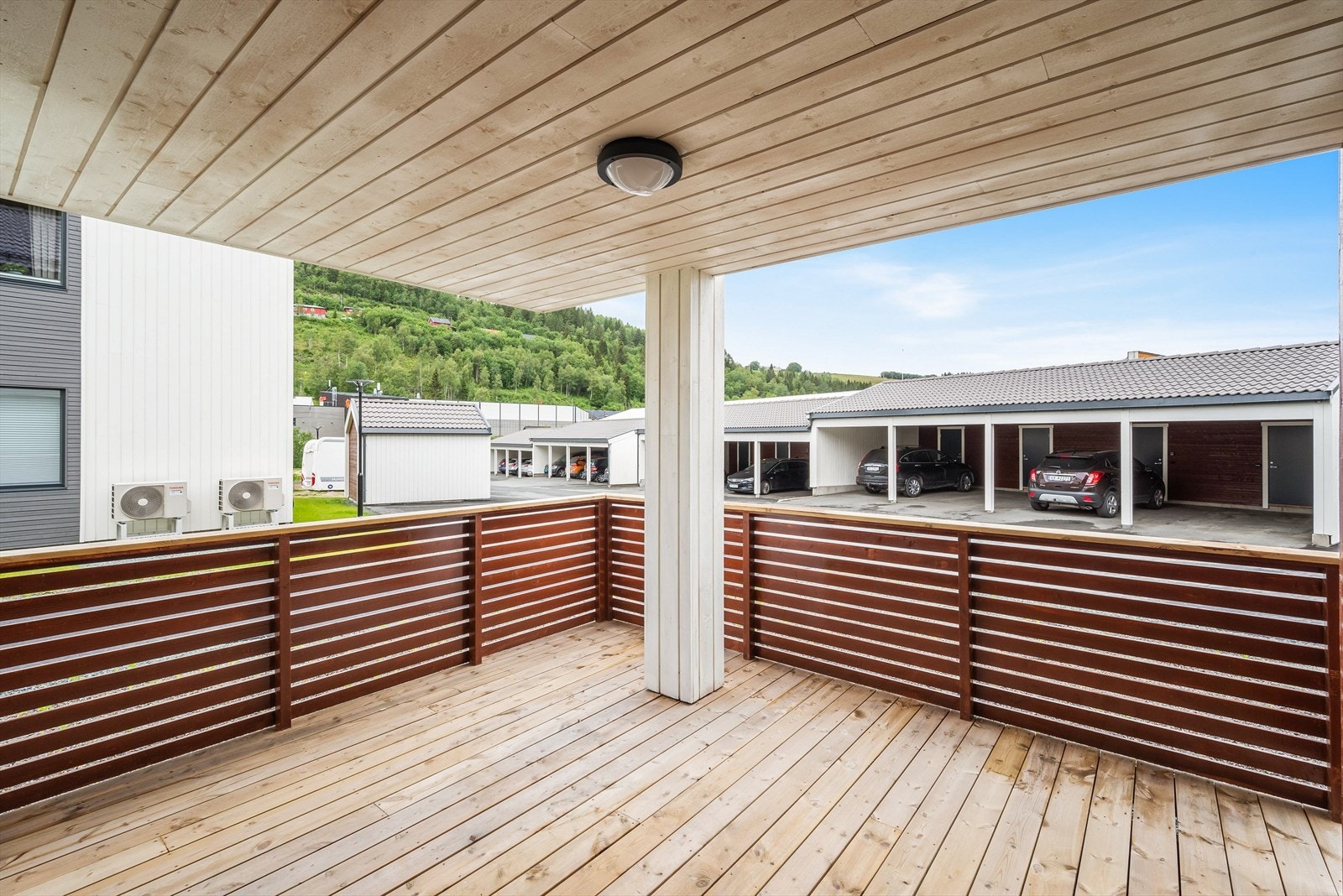 Terrassen måler 10 kvadratmeter. Galleribilde