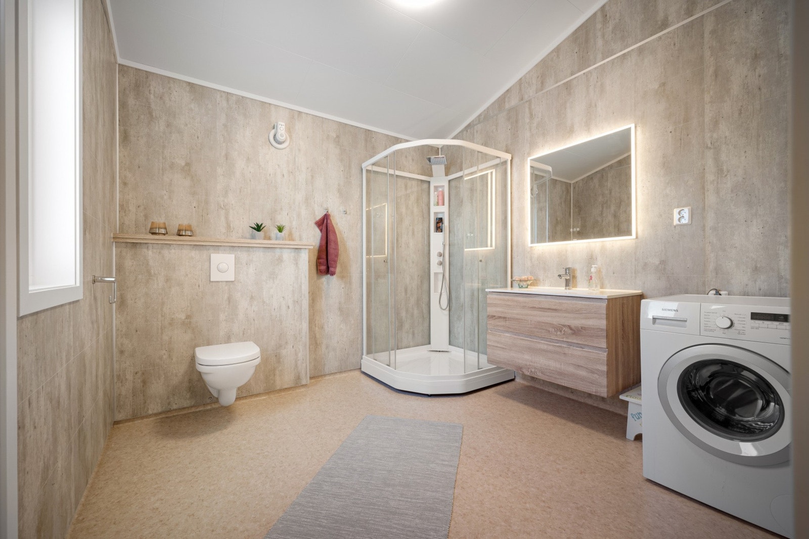 Bad/vaskerom fra 2021 - varmekabler i gulv Galleribilde